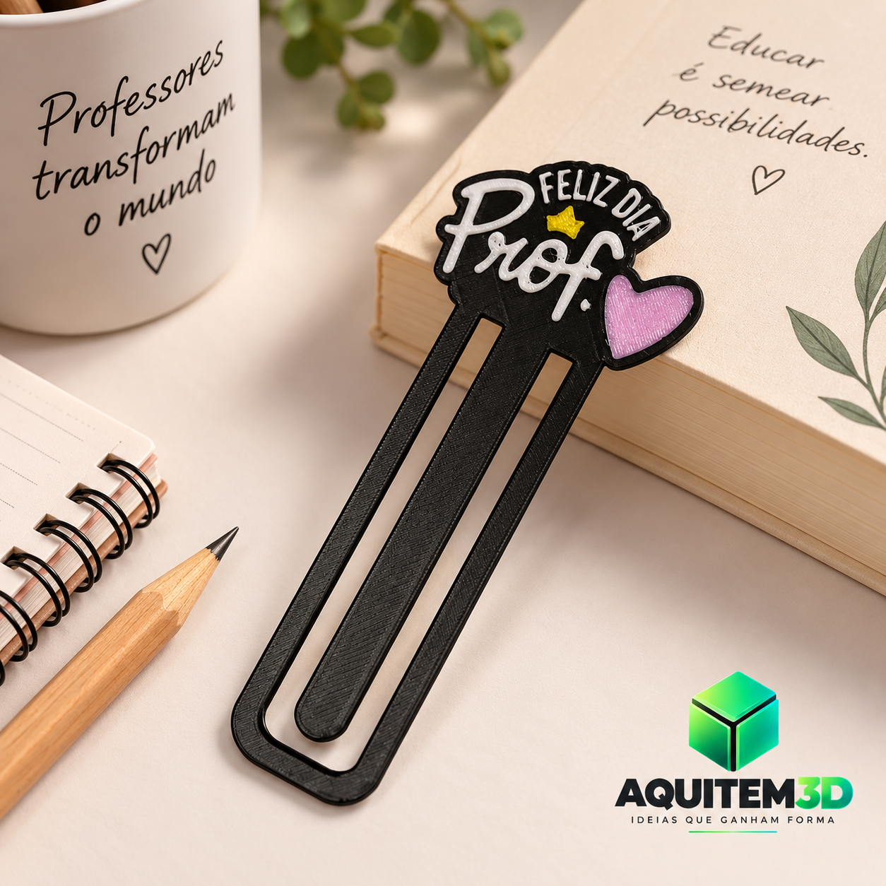 Marcador de Páginas Feliz dia dos Professores