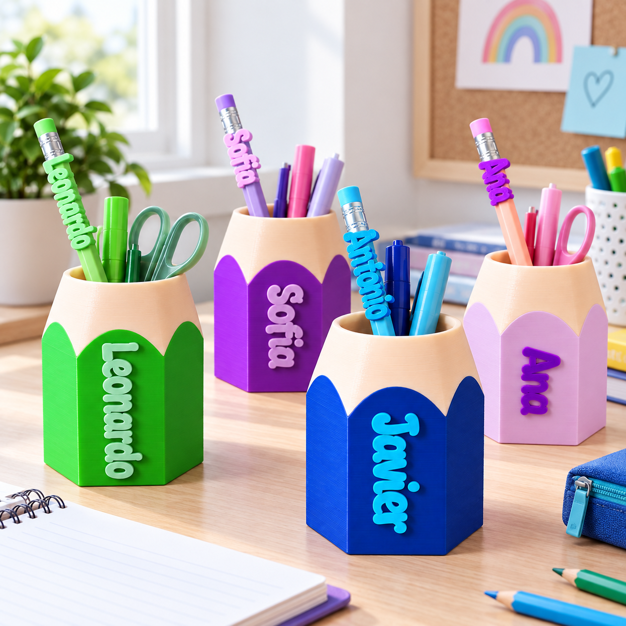Porta-lápis com Nome Personalizado