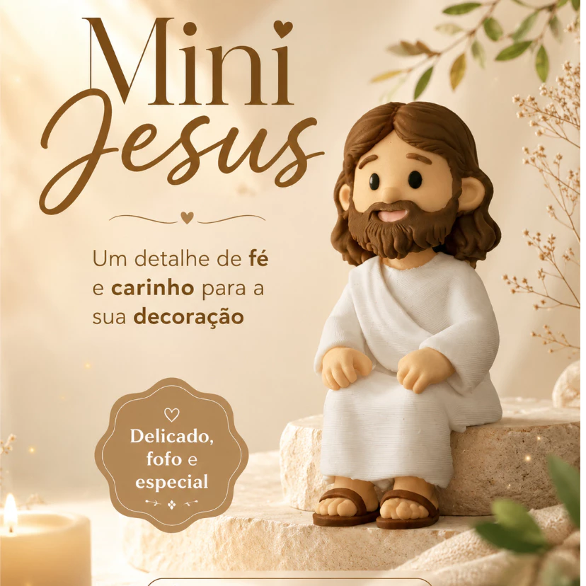 5 Unidades Mini Jesus Decorativo